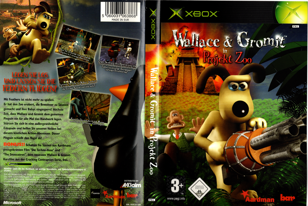 Wallace & Gromit: The Curse of the Were-Rabbit box art for Xbox